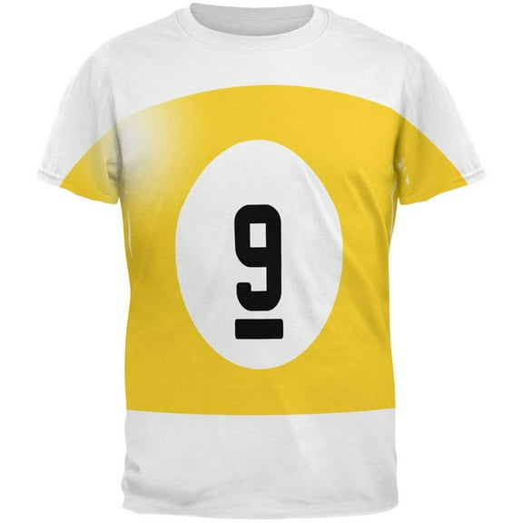 Halloween Billiard Pool Ball Nine Costume All Over Mens T Shirt Multi LG