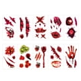 thumbnail image 1 of Decoración de Halloween Decoraciones de Halloween Pegatinas de piel de Halloween Pegatinas de piel de heridas Simulación de piel Piel de cicatriz Piel Cuchillo Simulación Etiq(Buy 2 Save 10%), 1 of 2