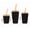 Black, variant on 3 Pack Reusable Iced Coffee Sleeves - Insulator Sleeve for Cold Beverages (Black)