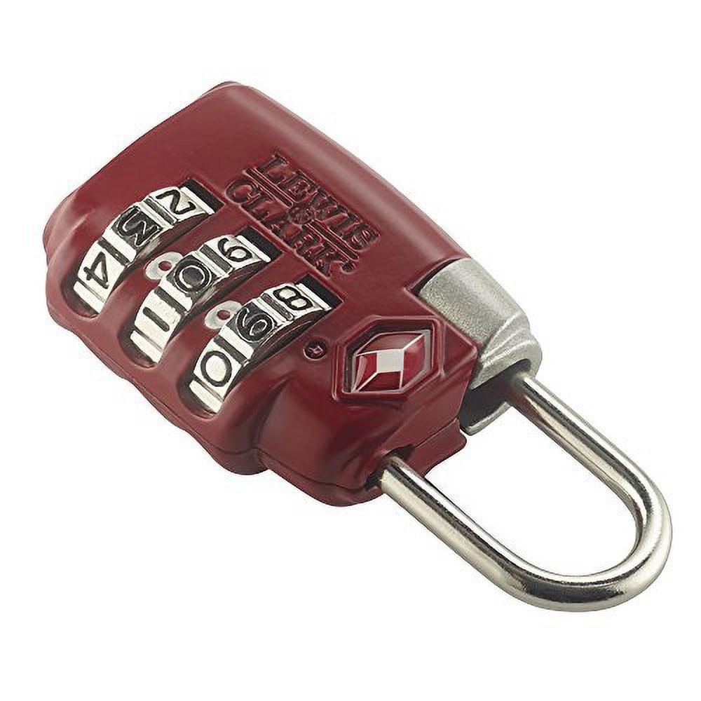 Travel Sentry Combination Lock, Red - image 3 of 6