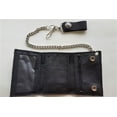 thumbnail image 2 of Men's Buffalo Nickel Snap Black Leather Chain Wallet - Tri-Fold, 2 of 3