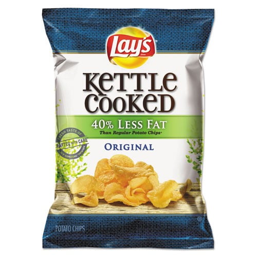 Lays Kettle Cooked Chips, Original, 1.375 Oz