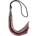 thumbnail image 4 of Endea Graduation Black/Red/White Mixed Color Graduation Tassel with Silver Stacked Date Drop, 4 of 5