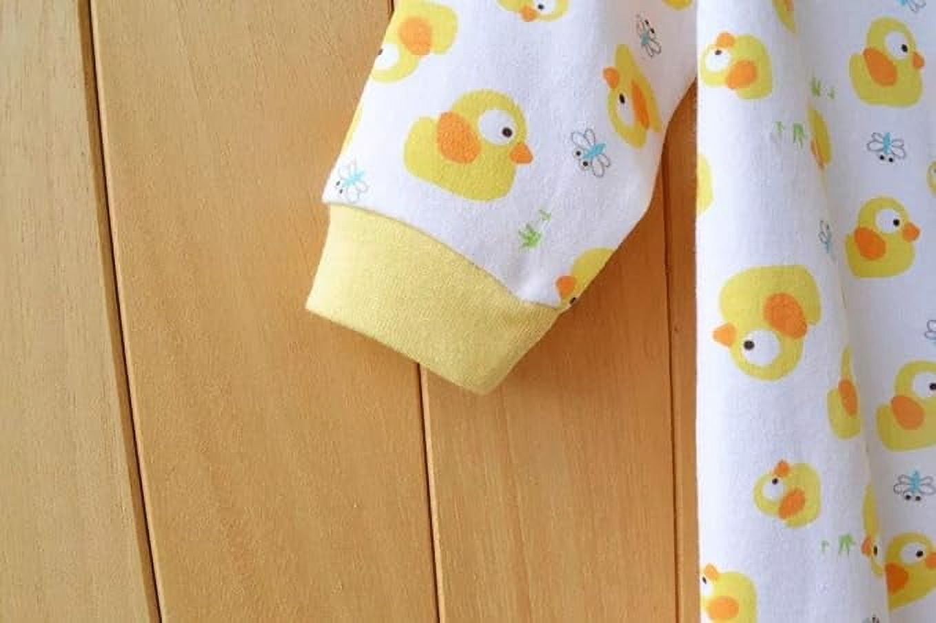 Baby One Piece Romper Soft Cotton Sleepwear Footed Jumpsuit for 0-12 Month Infant