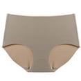 thumbnail image 2 of Bragas Mujer Calzoncillos transpirables de cintura media sin costuras Ropa interior suave, Caqui, XXL Yuarrent AP001340-10, 2 of 7