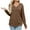 Coffee, variant on zbxnLI Long Sleeve Shirts for Women Fall Tunic Tops Solid Color Basic Tees Loose Classic T-Shirts