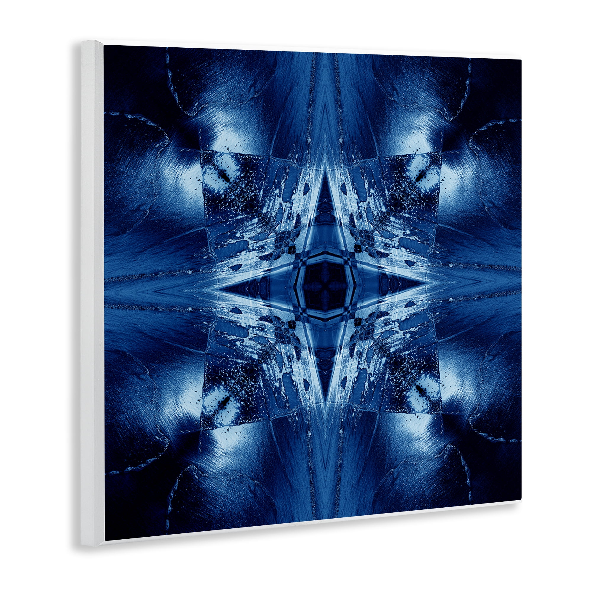 Stupell Industries Dark Mirrored Mosaic Abstract Painting Unframed Art Print Wall Art, 12 x 12