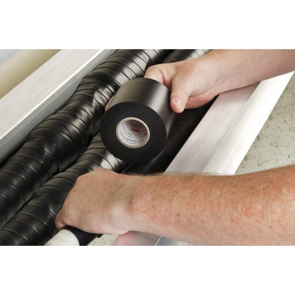 3m Electrical Tape, Black, 6-5/8 yd L, 1-1/2 in W 77BLACK-1-1/2X20FT