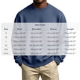 thumbnail image 2 of Horkkom Crewneck Sweatshirt Men Solid Color Pullover Oversized Sweatshirts Comfort Casual Sweatshirt L, 2 of 5