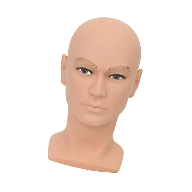 Cabeza de maniquí calva perfecl para exhibición de gafas Estilo multifuncional