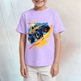 thumbnail image 2 of Gubotare Tshirt Boys Toddler Boys' Short Sleeve Tees Casual Graphic Crewneck Summer Top Clothes T-Shirts Size 9-10 Years (Purple,9-10 Years), 2 of 4