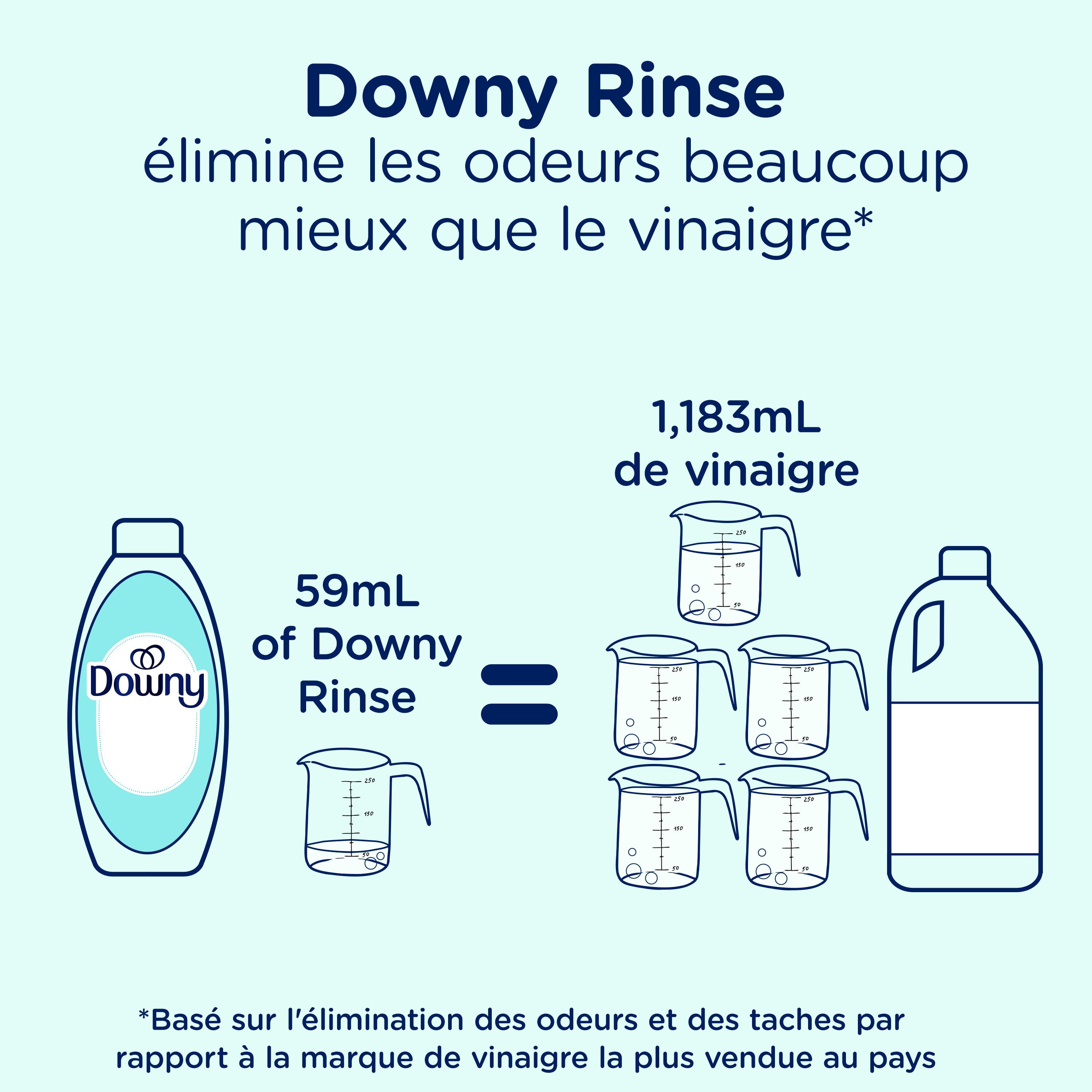 Downy Purifying Rinse Laundry Odour Remover, Cool Cotton Scent, Fabric Softener and Laundry Odour Removal Rinse, Fights Odours at the source, HE Compatible, 70 Loads, 1.41 L
