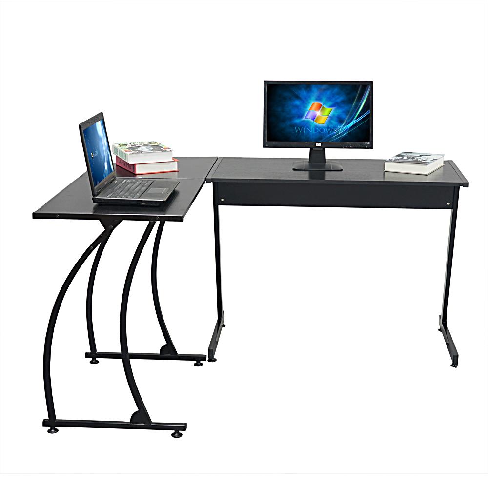 Ktaxon 3-Piece Home Office L-Shaped Corner Computer Desk ...