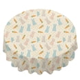 thumbnail image 2 of Easter and Polka Dots Cream Pattern Round Tablecloth 60", Wrinkle-Resistant Wipeable Cover for Kitchen, Dining, Picnic & Patio, 2 of 6