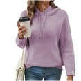 thumbnail image 4 of YueHuiYing Trends Womens Loose And Versatile Athletic Fuzzy Hoodies Pullover for Women Oversized Hoodie, 4 of 6