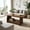 Wood, variant on 47 Inch Rectangular Coffee Table with Storage Shelf - Modern Minimalist Wood Design