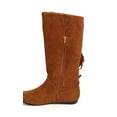 thumbnail image 4 of Liliana DA80 Women Knee High Calf Vertical Fringe Western Flat Riding Boot, 4 of 5