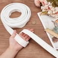thumbnail image 2 of 5.4 Yards White Awning Rail Insert 1.2inch Double Flap Awning Tent Piping Insert, 2 of 8