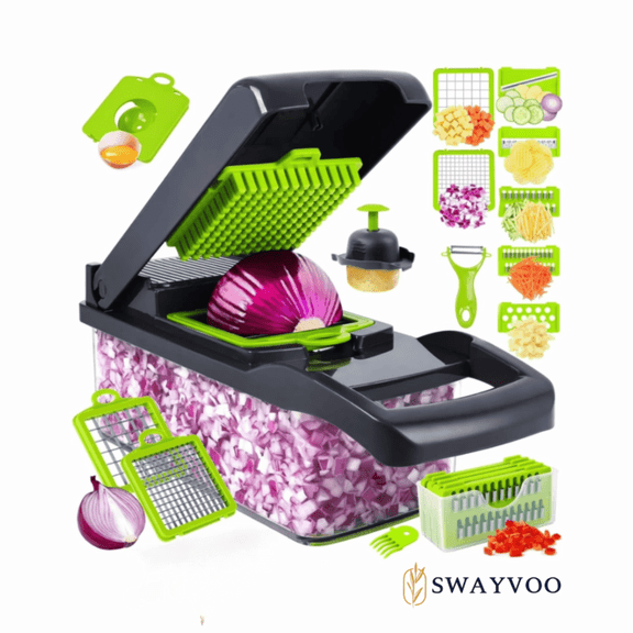 Swayvoo Vegetable Chopper, Onion Chopper, Food Chopper With Container