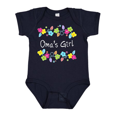 

Inktastic Omas Girl- Bright Flowers Girls Baby Bodysuit