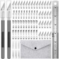 thumbnail image 1 of Juego de cuchillos de precisión Exacto Knife de 64 piezas para aficionados a los cuchillos exigentes, 1 of 5
