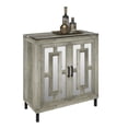 thumbnail image 4 of Twin Star Home Bar Cabinet with Mirrored Doors and Stemware Rack, 4 of 15