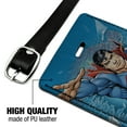 thumbnail image 3 of Superman Breaking the Ice Rectangle Leather Luggage Card Suitcase Carry-On ID Tag, 3 of 5