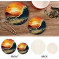 thumbnail image 4 of GZHJMY Surfer Riding Waves Trivets Pot Holders Set of 2 Decoration Potholders Pure Cotton Thread Weave Trivets, Coasters, Placemats, Spoon Rest for Cooking for Kitchen Pans Bowl Teapot, 4 of 7