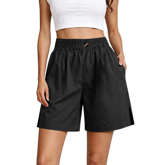 Women's Basketball Lace Trim Shorts, Patchwork Athletic Mid-Thigh Shorts, Elastic High Waist Workout Shorts, Loose Fit Sport Shorts, Yoga Exercise Shorts, Casual Streetwear Bottoms Black M
