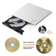 thumbnail image 2 of Unidad de CD DVD externa LightScribe CD/DVD +/-RW Grabadora Reproductor Escritor Lector de disco óptico Unidad de CD DVD portátil para computadora portátil Mac MacBook PC Windows 11 10 Sistema operati, 2 of 5