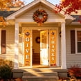 thumbnail image 7 of Thanksgiving Door Couplet Curtain Set, Pumpkin Maple Leaf Turkey Patterned Door Hanging, 2 Panel Harvest Festival Decor, Ornament for Front Door Home Thanksgiving, 7 of 7