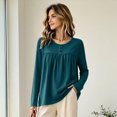 thumbnail image 6 of Base Layer Tops for Women Long Sleeve Crew Neck Fall Winter Undershirt Casual Base Layer Top S, 6 of 6