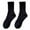 Black, variant on vnanda Soft Socks 1 Pair Unisex Socks Pure Color Knitted Mid-tube Ankle Protection Soft High Elasticity Anti-slip Warm No Odor Sweat Absorption Adult Four