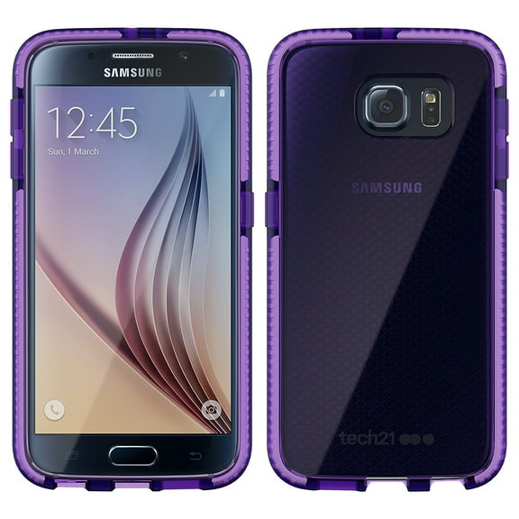 Tech21 PURPLE EVO CHECK ANTI-SHOCK CASE TPU COVER FOR SAMSUNG GALAXY S6 (SM-G920)