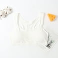 thumbnail image 2 of CYRBOKO Girls Training Bars, Cotton Breathable Soft Comfortable Lightweight Teen Girls Bras White Size 7-11 T, 2 of 4