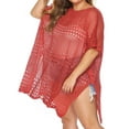 thumbnail image 2 of Plus Size Swimsuit Cover Up for Women Summer Crochet See-Through Bathing Suit Cover Up Sexy Swimwear Beach Coverups Shermie, 2 of 5