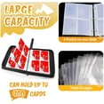 thumbnail image 4 of 4 Pocket Card Binder Pokemon Cards Binder - PU Waterproof Card Folder - Zipper Album with 50 Removable Sleeves - Trading Card Binder for TCG, 4 of 7