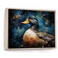 thumbnail image 2 of Designart "Elegance of Baroque Blue Duck I" Animals Framed Wall Art - Modern Farmhouse Blue Duck Bedroom Framed Canvas Wall Art, 2 of 6