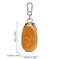 thumbnail image 3 of Men Car Key Holder Creative Portable Double Zipper Car Key Wallet Car Key Case, 3 of 6