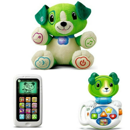 LeapFrog My Pal Scout, Chat & Count Smart Phone & My Talking LapPup (Green), Best Kid Learning Toys & Presents, Kid Toys (Best Educational Toys For 2 Year Olds Girl)