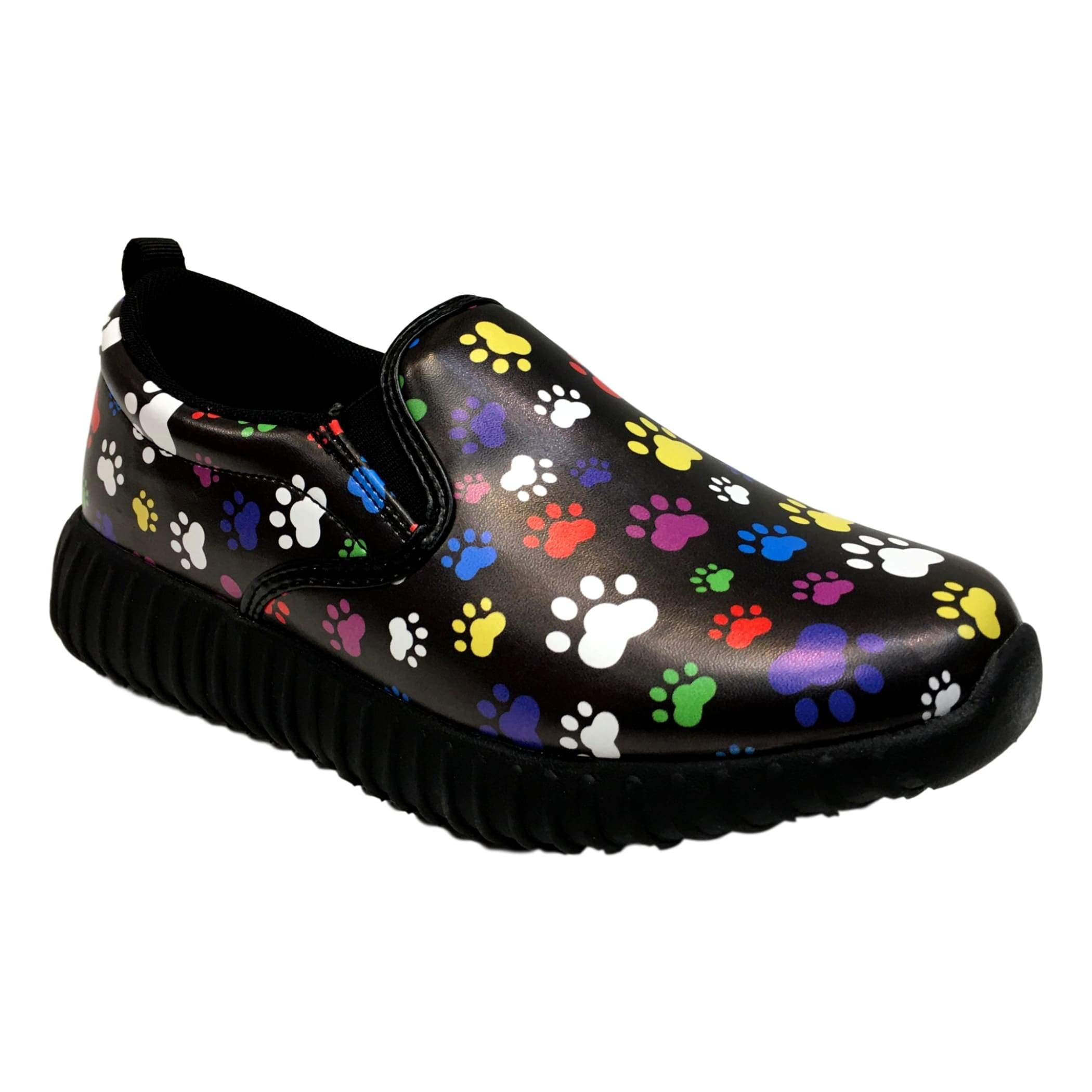 faux leather nursing shoes