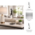 thumbnail image 5 of Sculptural Metal Gymnast on Ball and Cube for Home Decor - Elegant Figurines for Bathroom, Office Desk, and Living Room Decor - Ornaments for Shelf Display and Coffee Table - 19", Black & Gold, 5 of 8