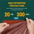 thumbnail image 3 of Tarp Cover Brown/Black 12x25 20 Mil Heavy Duty Thick Material, Waterproof, Great for Tarpaulin Canopy Tent, Boat, RV Or Pool Cover, 3 of 7