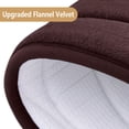 thumbnail image 2 of Alfombra de baño Buganda, espuma viscoelástica, 44 x 24 cm, extra suave, color marrón, 2 of 8