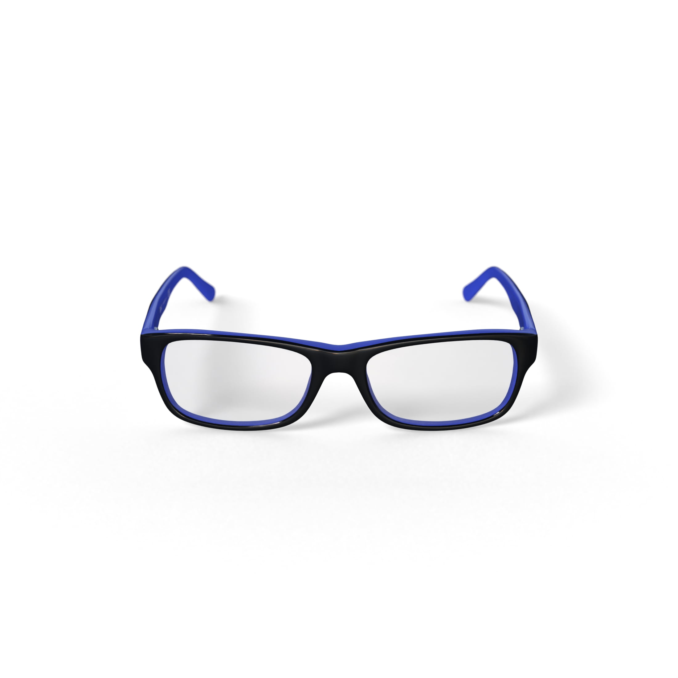 Ray-Ban Unisex Size 52 Square RB5268 Optics Prescription Eyeglasses with Case, Black On Blue