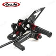 thumbnail image 5 of Arashi (Version 2.0) Rearsets for Suzuki GSX-R 600 750 2006 - 2010 2007 2008 2009 Motorcycle Accessories Adjustable Footrests Foot Peg Rear Sets GSXR600 GSXR750 K6 K7 K8 Black, 5 of 7