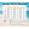 thumbnail image 7 of Rosvigor Womens Swimsuits Two Piece Bikini Sets Bathing Suits for Women Summer Color Block Swimwear, 7 of 7