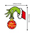 thumbnail image 3 of Adorno colgante Grinch, adornos navideños para ventana de pared (mano), 3 of 5