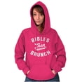 thumbnail image 3 of Bibles Then Brunch Funny Religious Women Plus Size Graphic Pullover Hoodie Brisco Brands 5X, 3 of 4