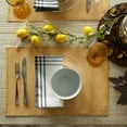 thumbnail image 3 of Honey Gold & White 2-Tone Ribbed Placemat (Set of 6), 3 of 3